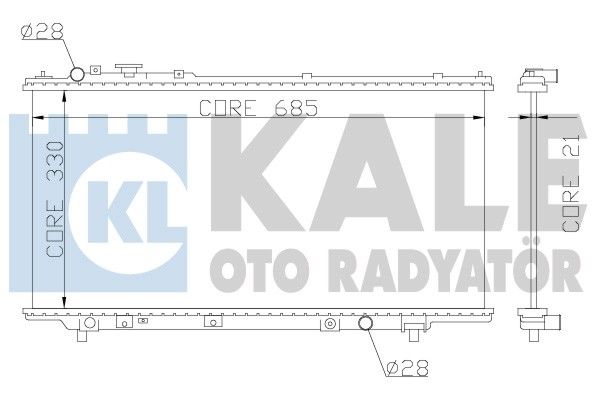 KALE OTO RADYATÖR Радиатор, охлаждение двигателя 359700